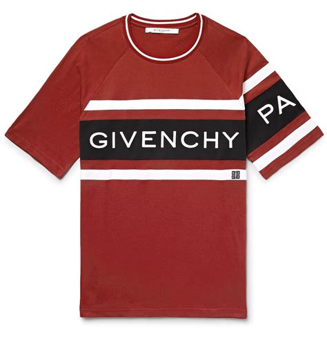 givenchy logo t shirt red|givenchy t shirts for men.